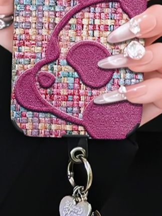 适用苹果16/17华为oppo/vivo个性创意童眼小羊皮手机壳VA0265