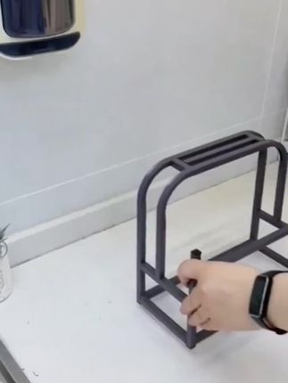 #创作灵感 厨房刀架置物架案板收纳架锅盖收纳架菜板刀具置物架台面多功能架碳钢材质结实耐用@DOU+小助手 @巨量千川