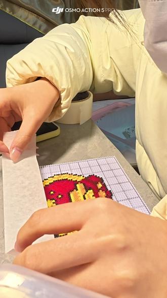 #拼豆 #手工diy #晒出你们的diy #烫豆 无孔小tips,保姆攻略