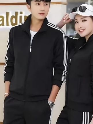 穿上它,秋天也能轻松跑起来! 秋冬穿啥?这款休闲套装保暖又舒适!#秋季穿搭#男女同款#套装#运动套装#开学季穿搭大赏