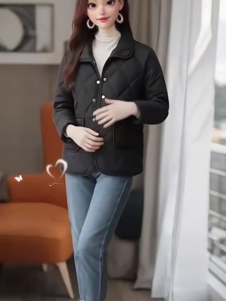 #棉服外套#加绒保暖 #气质穿搭 #休闲百搭#显瘦穿搭
