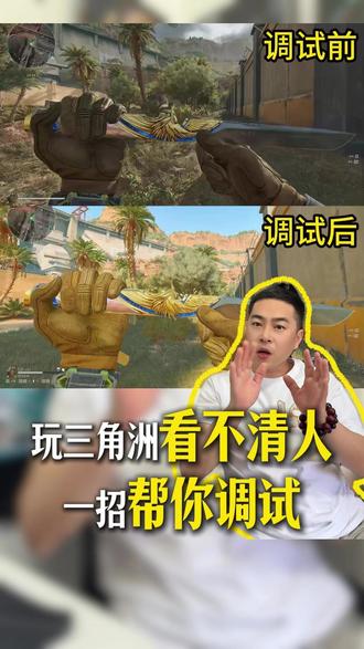 玩三角洲看不清人?一招帮你调试 #三角洲 #三角洲调试 #游戏卡顿 #游戏掉帧