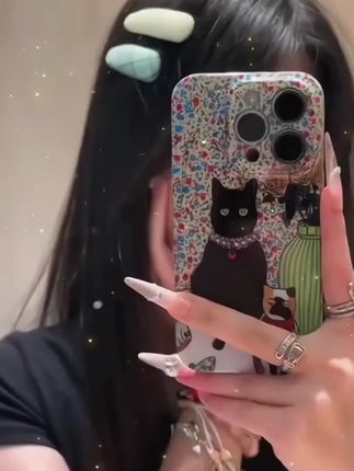 蛙趣~谁能拒绝这么好看的国风猫咪手机壳 呀!好朋友我们一人一个叭~这个手机壳真 的长在我心巴上了#这也太好看了#是时候 安排一下了#快分享给你的好友#3c好物推 荐#手机壳