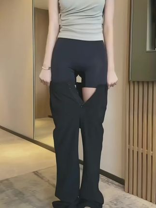 #显高显瘦显腿长 #百搭神裤 #遮肉显瘦 #显瘦裤子 #早秋新款