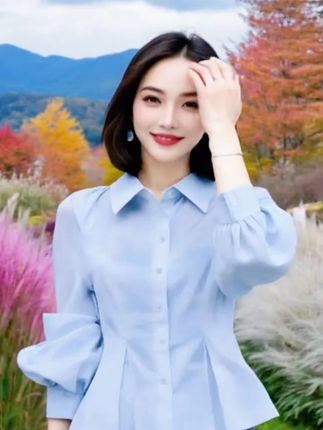 #衬衫穿搭 #清纯甜美 #高级感穿搭 #遮肉显瘦 #谁穿谁好看