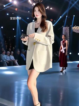 #时尚搭配 #优雅气质 #杏色西装外套#穿出高级感 #谁穿谁好看
