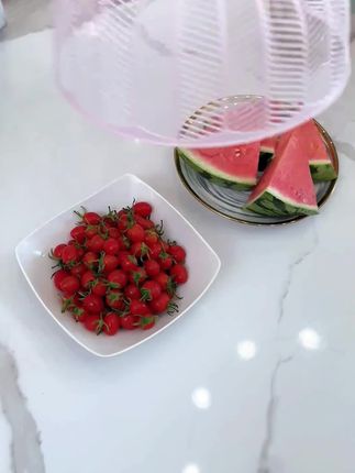 防蝇防尘好帮手,透气菜罩,锁住家常饭菜温度与鲜香。