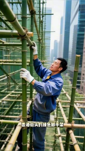 #小云雀AI #钢管脚手架TV竹子脚手架 #香港的竹子倒霉了