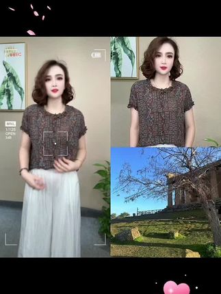 #短袖T恤 #修身显瘦 #时尚减龄 #冰凉一夏