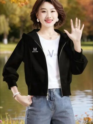 #连帽卫衣 #卫衣开衫 #春秋穿搭 #减龄穿搭 #小个子穿搭