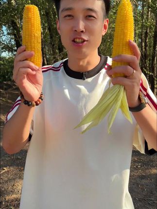 正宗东北黏玉米,嘎嘎香~#玉米 #东北黏玉米 #粗粮