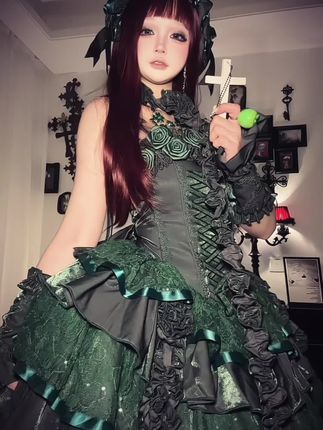 阴湿的苔藓#lolita #洋娃娃 #阴湿感