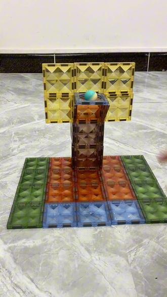 磁力片之篮球场教程👆🏻#磁力片 #益智玩具