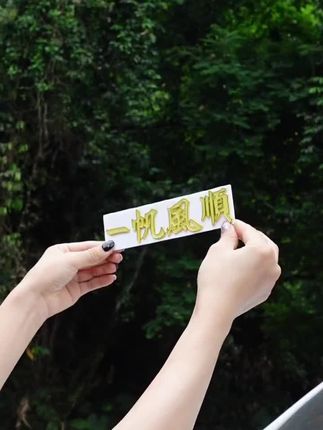 贴的不是车贴,是家人满满的牵挂。#汽车好物 #一路平安 #一路顺风 #车贴 #开车必备