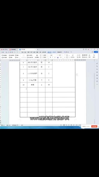 word表格每一页都显示表格名称和标题行。#办公技巧 #Excel #新手办公指南 #打工人效率神器 #职场干货