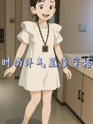 夏季新款时尚洋气不规则设计感棉麻连衣裙露肩短袖宽松显瘦中长裙#好不好看你们说了算 #气质连衣裙 #连衣裙 #气质穿搭 #美出高级感