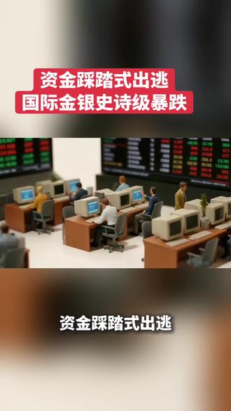 资金踩踏式出逃,国际金银史诗级暴跌。#白银暴跌 #黄金暴跌 #黄金还能买吗 #白银还能买吗 #黄金反弹