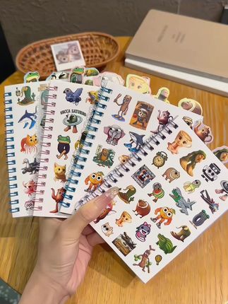 #创作灵感 谁懂!这贴纸本的含金量啊!这会玩的有多开心#手帐贴纸 #国外山海经#玩个很新的东西 #贴纸