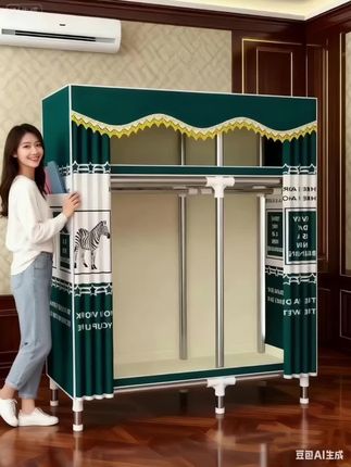 简易布衣柜是一种经济实惠、方便实用的收纳家具,特别适合租房族、学生或临时居住使用🏠。它主要由钢管支架和布料罩组成,安装简单,无需工具即可快速组装! 布衣柜的优点在于轻便易搬,不占空间,且价格亲民~ 常见的款式有单开门、双开门和推拉门设计,内部通常配有挂衣杆、层板和储物袋,能满足基本衣物收纳需求~可随时拆卸或更换位置。选购时应注意支架的稳固性和布料的防水性,避免因承重不足或受潮影响使用寿命! #简易衣柜#收纳整理#收纳柜#好物推荐🔥 #网红柜
