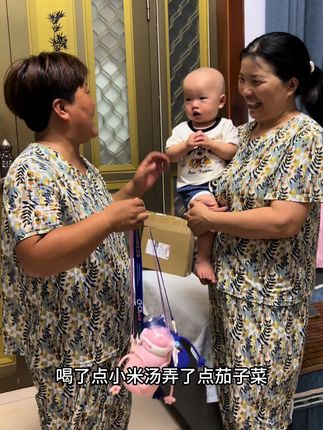 小果冻争着和大人说话,真是越来越乖巧了!