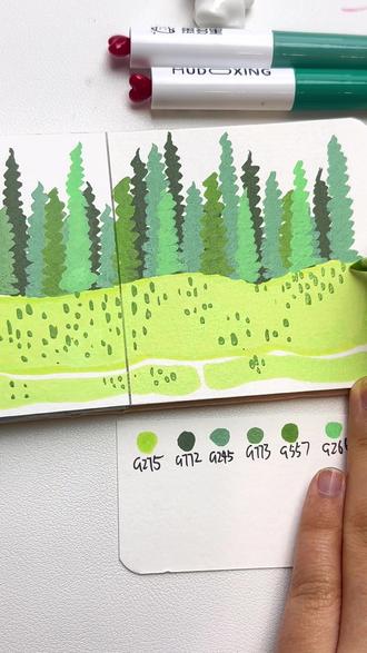 丙烯马克笔|田园风景
超简单的树木画法 你也来试试吧
#丙烯马克笔#马克笔#丙烯马克笔绘画#绘画教程#丙烯马克笔入门