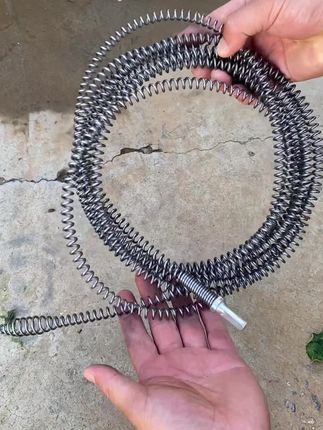 手电钻疏通下水道弹簧