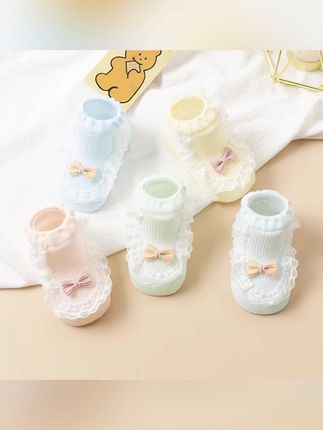 #郝邵文 推荐 新生婴儿袜子无骨可爱短袜宝宝夏季棉袜薄款蝴蝶结花边袜学步袜子 #袜子 #透气袜子 #学步袜子 #蝴蝶结花边袜