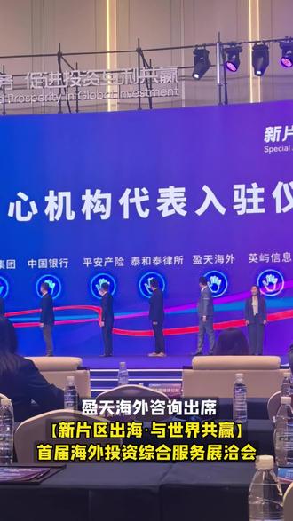 盈天海外咨询出席首届海外投资与综合服务展洽会,赋能企业高水平 #企业服务
#临港新片区
#企业出海
#走出去
#海外投资