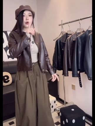 #皮衣搭配 #高级感穿搭 #时尚气质穿搭 #欧韩穿搭