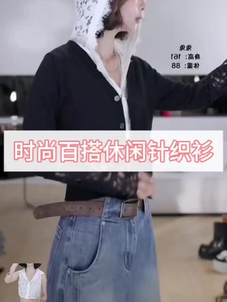 新款时尚气质韩式针织春夏甜美外搭百搭薄款休闲蕾丝#面料柔软舒适 #精致优雅 单穿叠穿多好看#蕾丝#打底衫