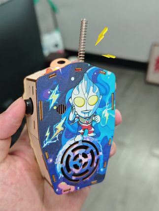 暑假就给孩子送这个吧! 木质 diy 对讲机,和孩子一起拼完超有成就感!#玩具 #儿童玩具