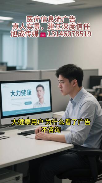 大健康行业用户,为什么看了广告不咨询? ☎️13146078519#北京旭成传媒信息流 #大健康 #信息流素材 #信息流视频