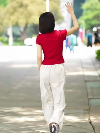 【SW速惟】美式工装夏薄款阔腿显瘦高腰裤休闲运动裤休闲长裤#运动休闲#工装裤#高腰显瘦#显高显瘦显腿长 #出游穿搭