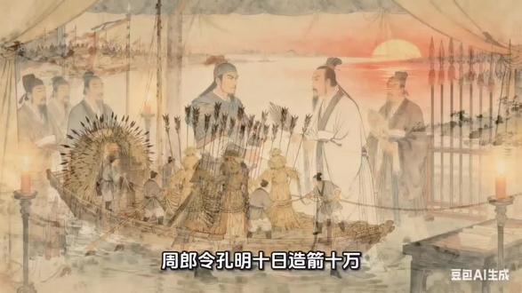 用《草船借箭》成语就可以写一个故事