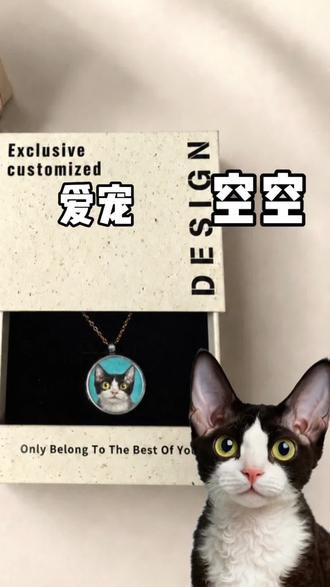 留下您家毛孩子,我来画 #德文卷毛猫 #猫咪项链推荐 #画猫咪教程 #小众高级礼物