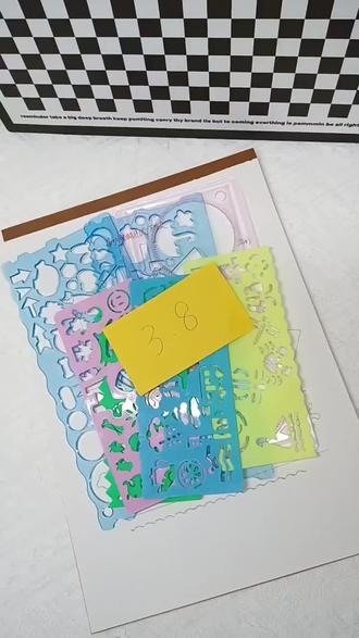 既能画数学图形,又能画手抄报的尺子,真的太方便了#文具安利 #万花尺七件套