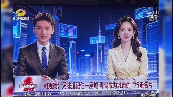 AI主播亮相湖南经视引热议
#AI主播亮相#湖南经视引热议