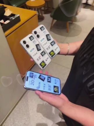 哇塞!台球标签透明壳 帅哇! 简约台球标签适用苹果17小米oppovivo华为P70iPhone16/15国产精孔