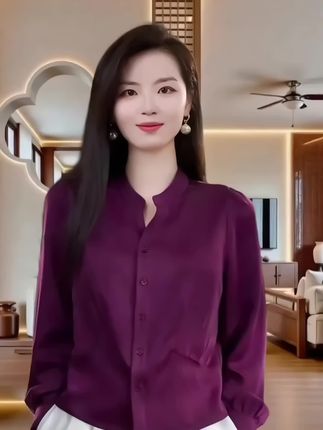 轻奢时尚衬衫#女秋款气质长袖通勤洋气显瘦上衣#简约穿搭 #减龄气质 #优雅气质 #穿出高级感 #女性气质穿搭