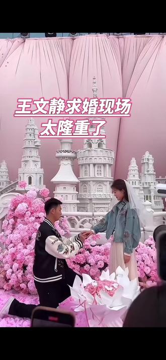 专属于王文静一个人浪漫🌹#王文静求婚