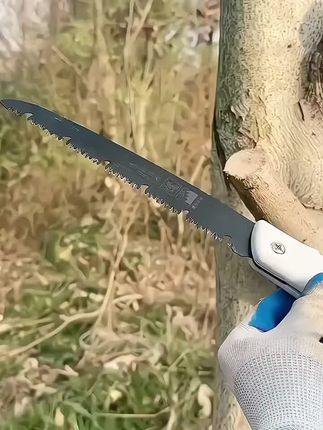 锯子家用小型手持折叠锯园林果树户外手锯伐木锯木神器快速手工锯#锯子#折叠锯#户外手锯#手工锯