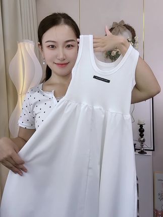 女童中大童极简风背心裙#女童连衣裙 #女童中大童 #背心裙 #旅行穿搭 #高品质童装