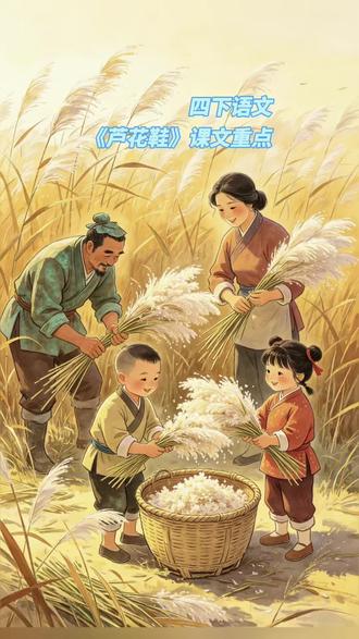 四下语文重考点速记《芦花鞋》 #小学语文 #四年级语文 #四年级下册语文 #小学知识点归纳 #四下语文课堂笔记