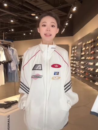 adidas阿迪达斯男女MOTOJKT三叶草赛车运动外套KG6677 #阿迪达斯外套#防晒外套#运动外套#外套#运动品牌 #阿迪达斯休闲外套