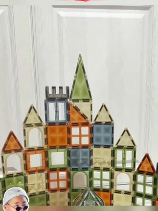 #磁力片 童年无限新款创意磁力片儿童益智玩具50片*2/50片*4生日礼物#儿童磁力片 #磁力片玩具 #创意磁力片 #磁力片推荐