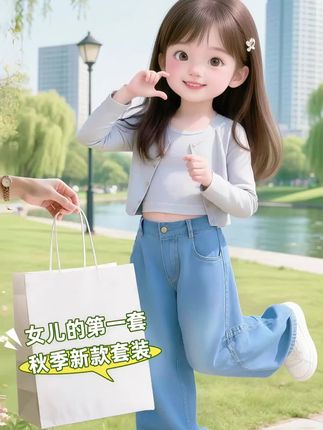 女童新款韩系套装#夏季干净风穿搭 #旅游度假裙测评 #被路人问爆的夏日度假ootd #用度假风拿捏夏日松弛感#生女儿就是用来打扮的