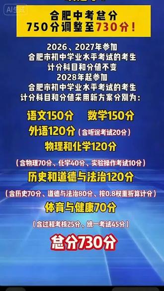安徽中考2026
中考改革来了,点个关注不迷路#中考 #体考 #成绩出来了 #中考物理 #体育中考
