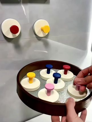 多巴胺小挂钩,收纳界的显眼包,可爱到犯规!#多巴胺吸盘挂钩 #种草好物推荐 #实用分享