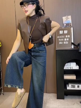 #牛仔裤 #直筒牛仔裤#秋季新款