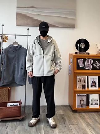 卢密洛布登品质男装旗舰店品质暖糯细腻双面摇粒绒外套男秋冬加厚摇粒绒连帽夹克##男生穿搭 #穿搭 #ootd穿搭 #今天穿什么 #秋冬穿搭